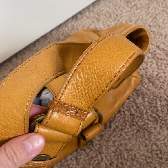 Marc by Marc Jacobs Bag Embossed Leather Satchel Honey Mustard Yellow - Picture 6 of 16